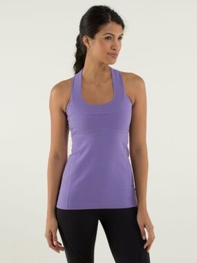 Lululemon Scoop Neck Tank Top 6 Purple Winter Orchid New NWT Yoga Activewear Gym